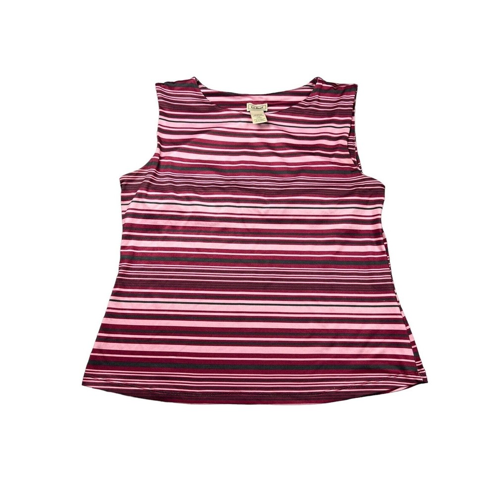 L.L.Bean Women pink sleeveless Active T-Shirt Large